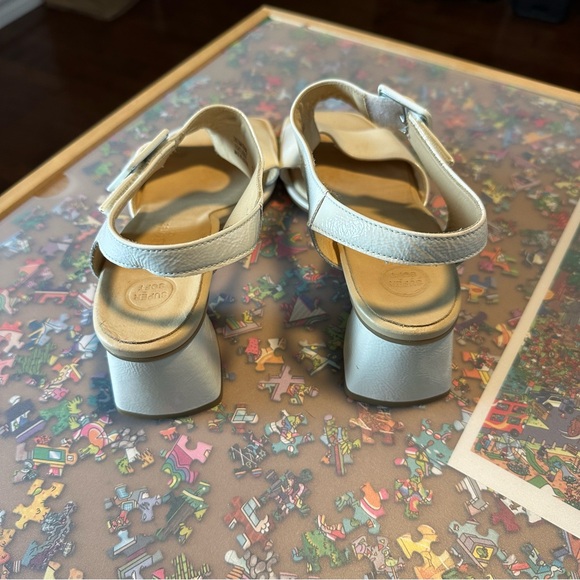 Paul Green Leather Tanya Heeled Sandals w/ Velcro Strap - Picture 7 of 11